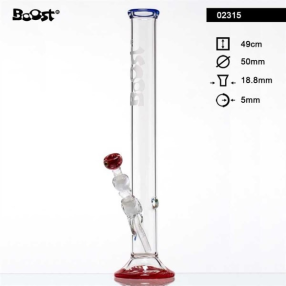 Boost Bong Straigt Rød 49cm