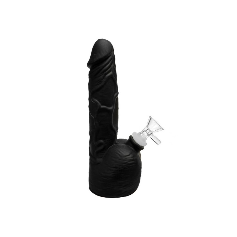 Dildo Silikone Bong Sort 20cm