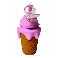 Ice Cream Silikone Bong Lilla 14cm