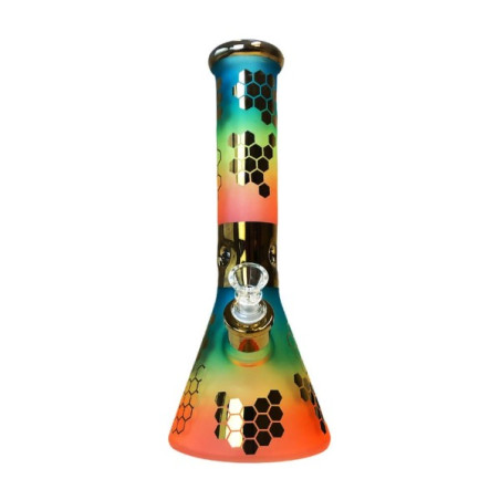 Rainbow Bee Glas Bong 32cm