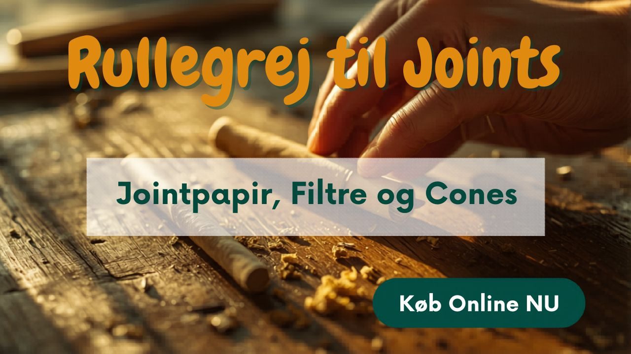 Rullegrej til joints 2026  jointpapir, filtre og cones 